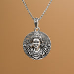 Lord Mahadev Silver Pendant With Chain
