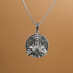 Veer Hanuman Ram Darshan Silver Pendant With Chain