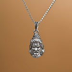 Mahakal Rudra Silver Pendant With Chain