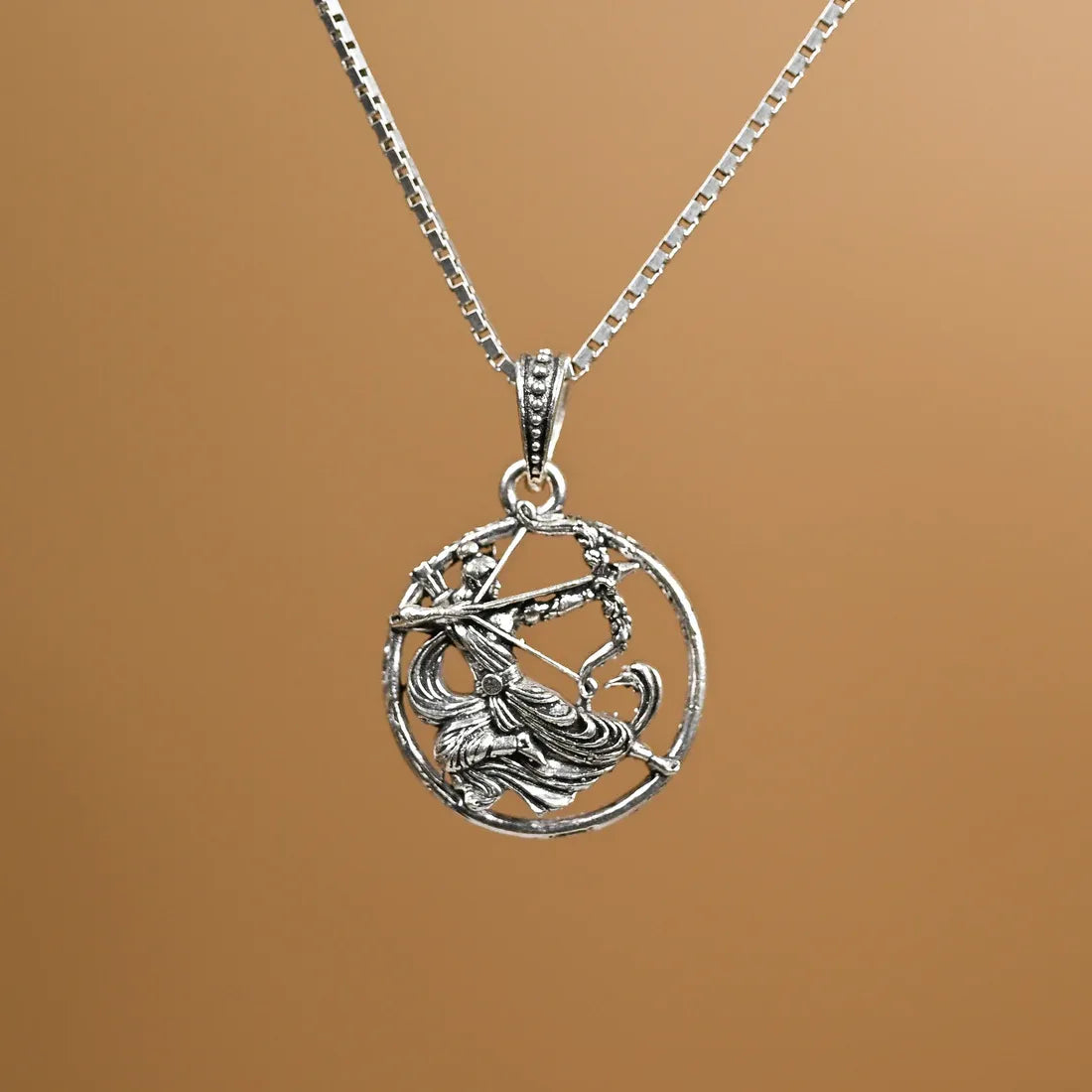 Ram Dhanush Silver Pendant