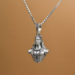 Adiyogi Silver Pendant With Chain