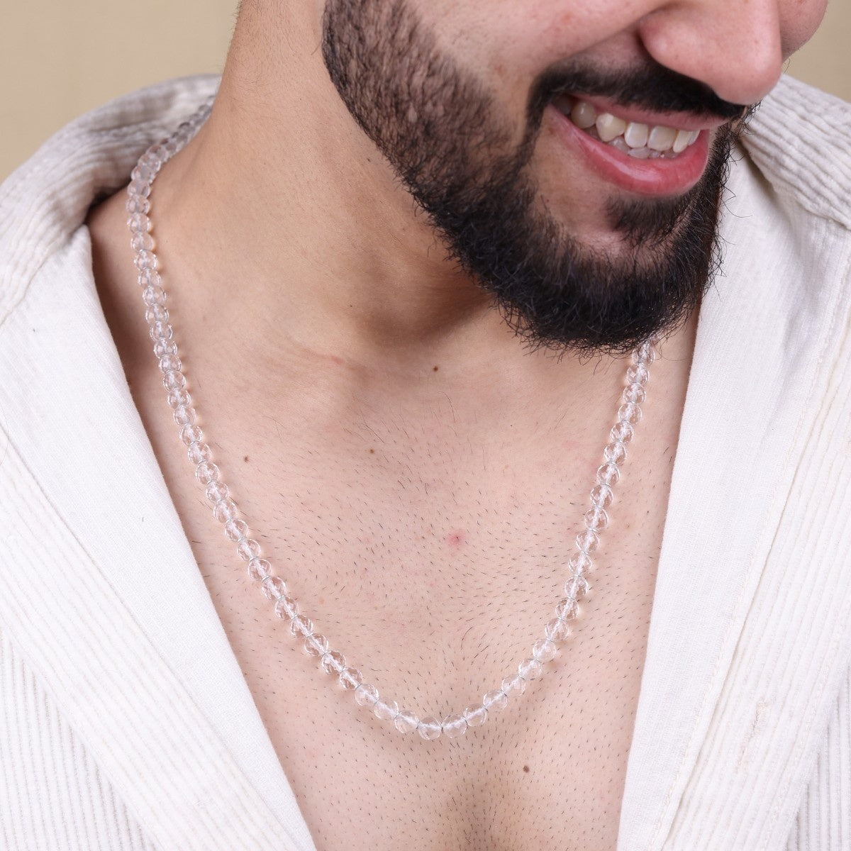 Diamond Cut Sphatik Jap Mala