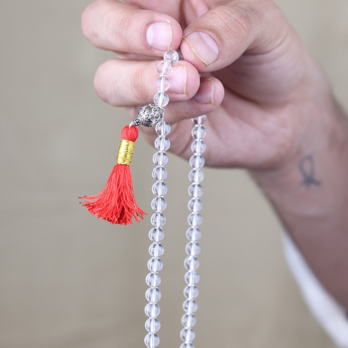 Diamond Cut Sphatik Jap Mala
