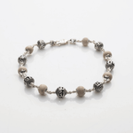 Tulsi With Jay Shree Ram Silver Bead Bracelet