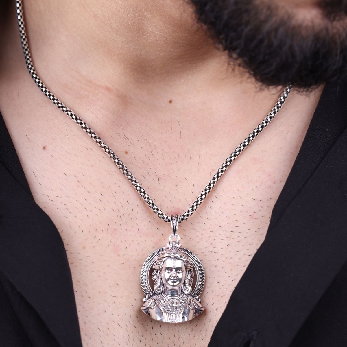 Authentic Shree Ram Silver Pendant