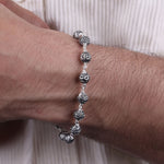 Original Om Namah Shivay Silver Bead Bracelet