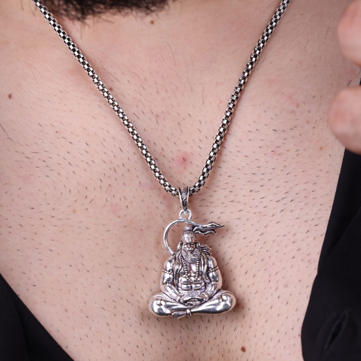 Authentic Bajrang Bali Silver Pendant