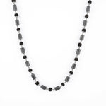 Rudraksha Silver Mala (Cylindrical Beads)