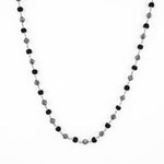 Rudraksha Silver Mala (Om Beads)
