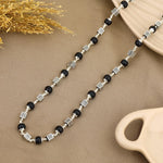Karungali Silver Mala Square Beads