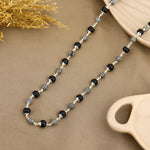Karungali Silver Mala (Round Beads)
