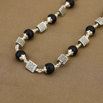 Karungali Silver Mala (Triangle Beads)
