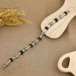 Karungali with Shree Hari Silver Bracelet