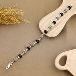 Karungali with Jay Shree Ram Silver Bracelet