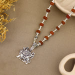 Maa Durga Silver Pendant
