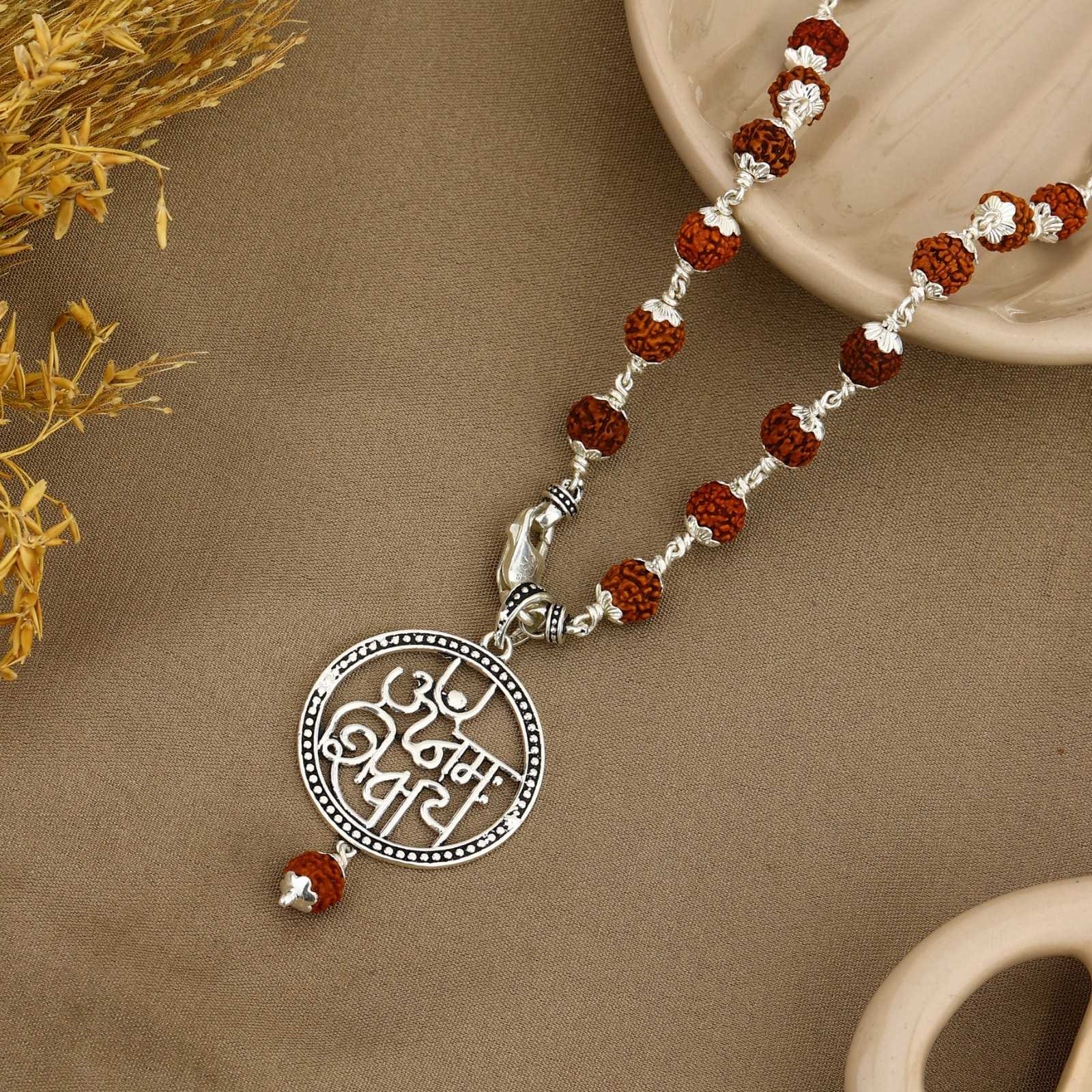 Om Namah Shivaya Silver Pendant