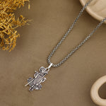 Lord Shrinathji Silver Pendant