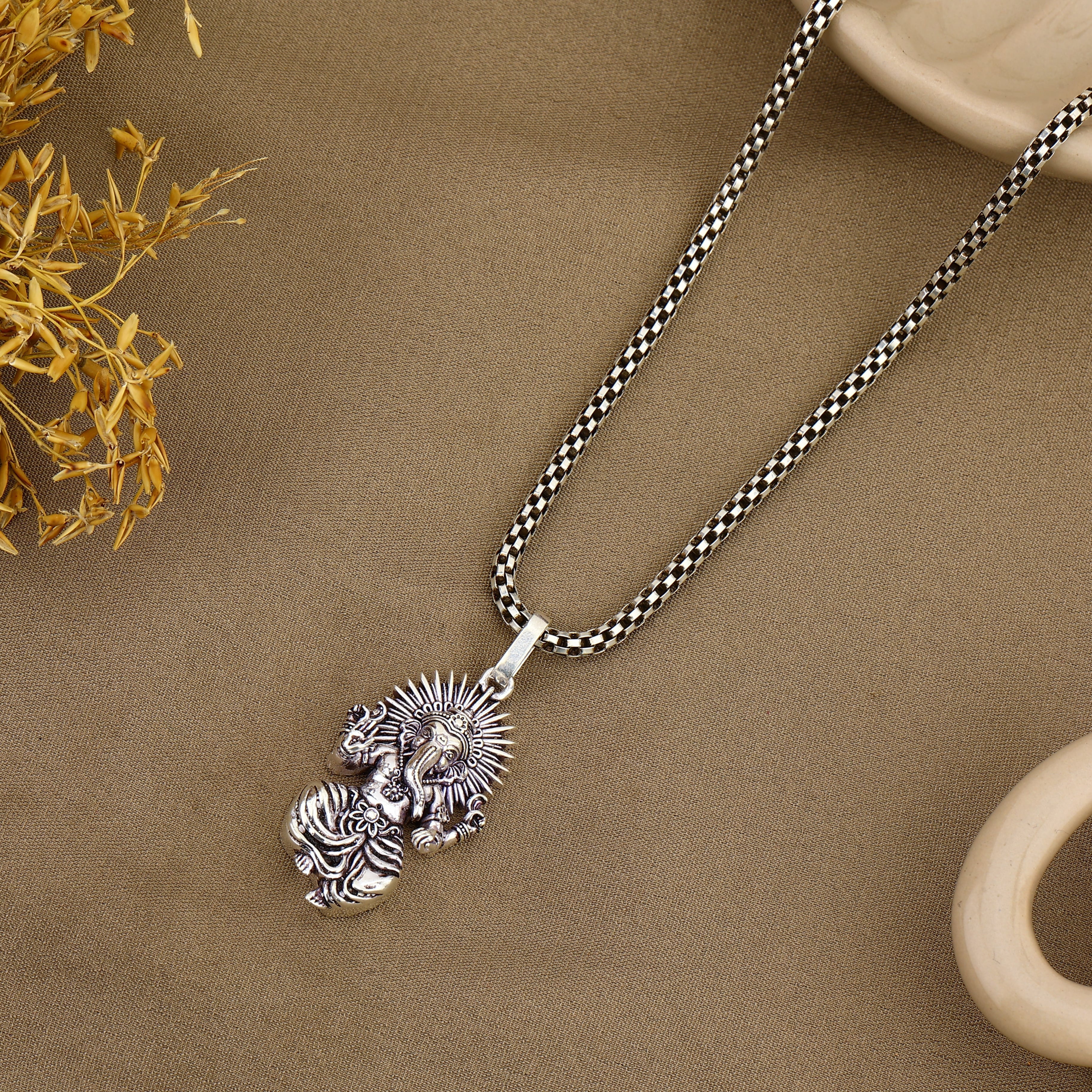Shree Ganesha Silver Pendant