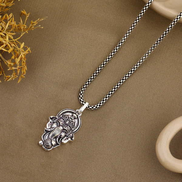 Lord Ganesha Silver Pendant