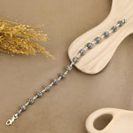 Jay Shree Ram Silver Bead Bracelet