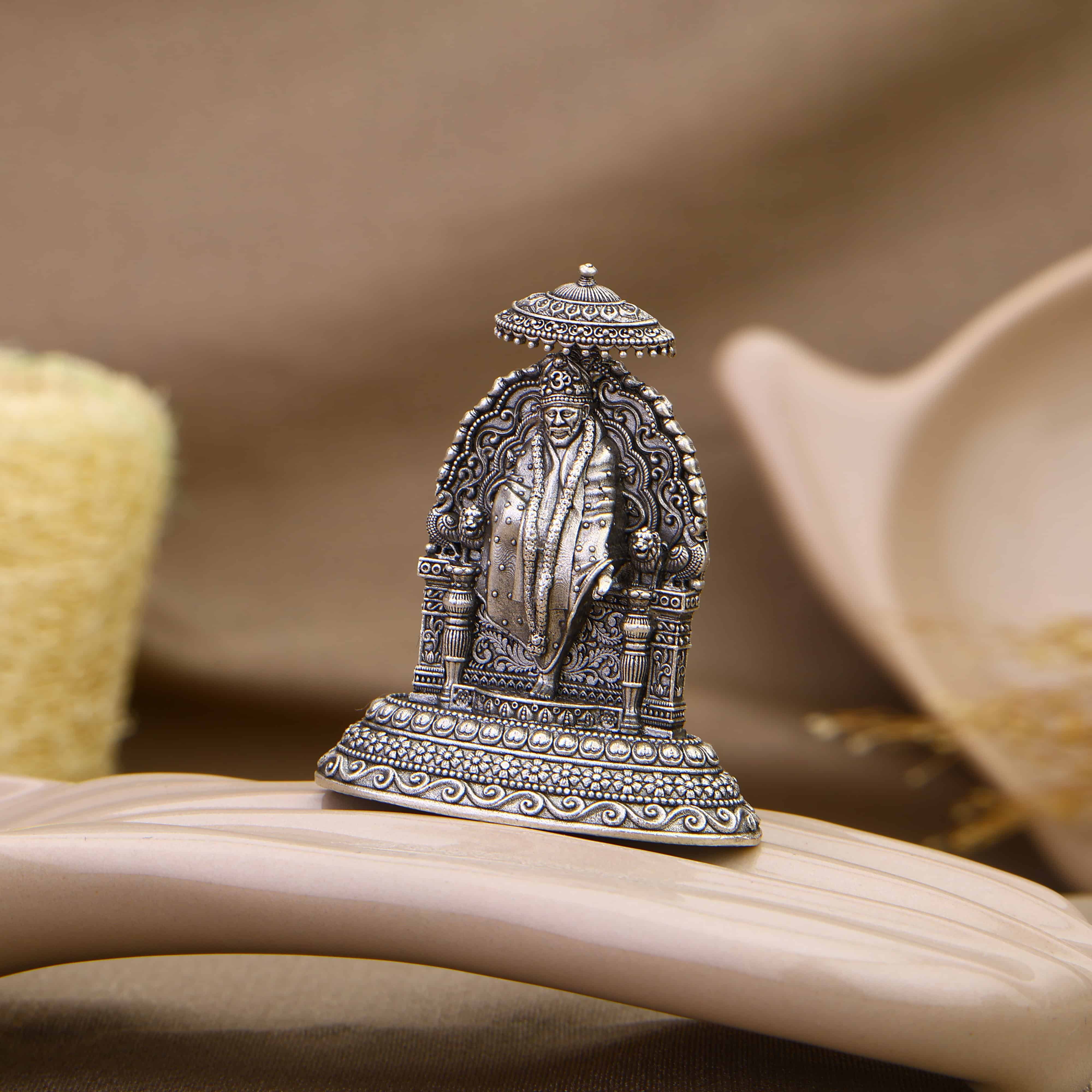 Authentic Sai Baba Silver Idol