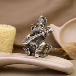Authentic Goddess Saraswati Silver Idol