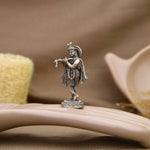 Authentic Lord Krishna Silver Idol