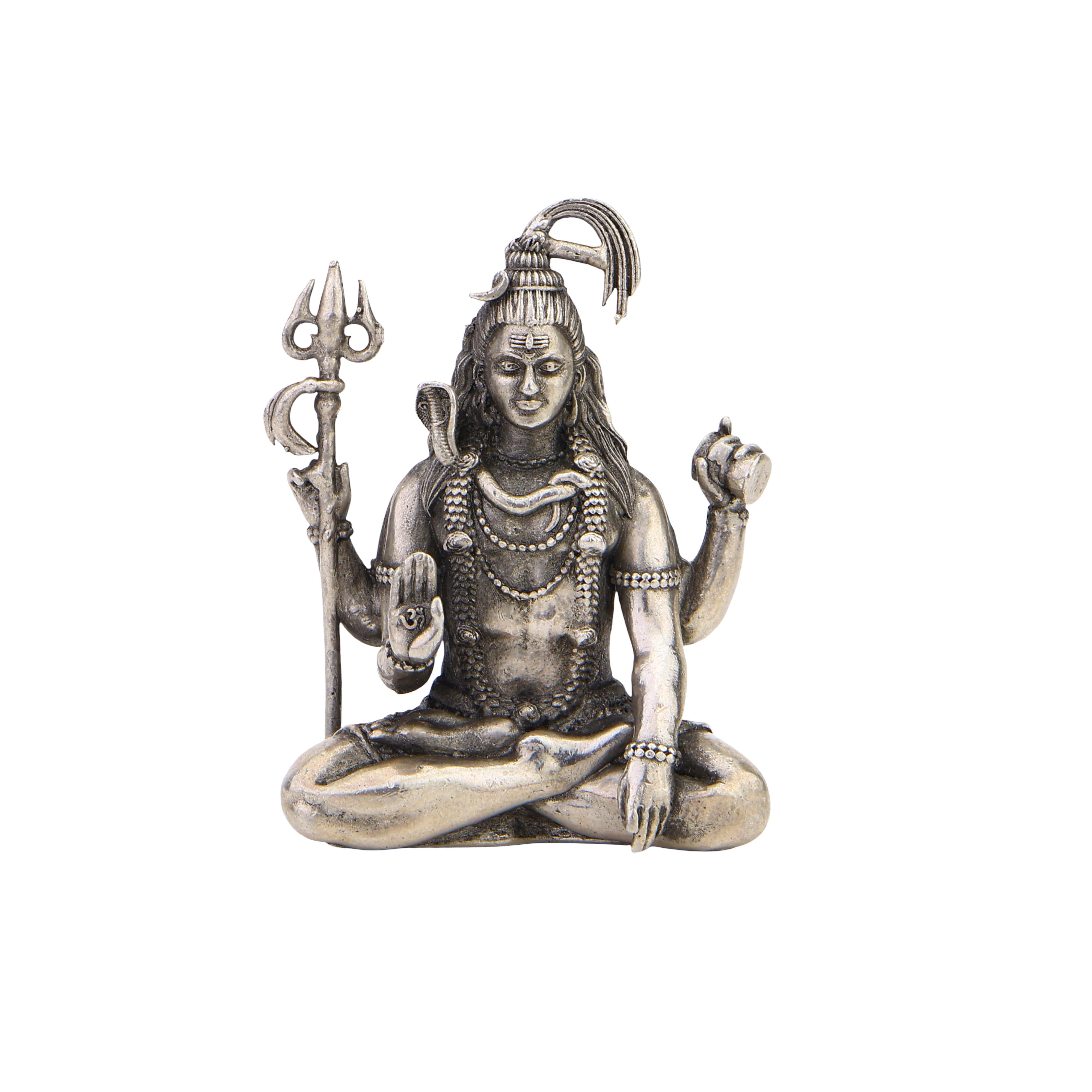 Lord Shiva Silver Statue