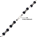 Karungali Silver Mala (Damru Beads)