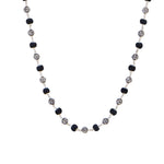 Premium Karungali wood mala with engraved Jay Shree Ram silver beads