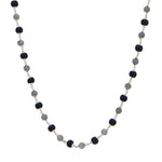 Karungali Silver Mala (Ornate Sphere Beads)