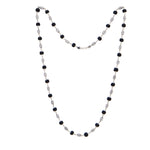 Karungali Silver Mala (Filigree Oval Beads)