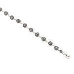 Authentic Om Namah Shivay Silver Bead Bracelet