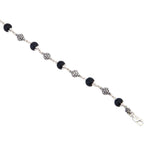 Karungali with Alternate Silver Bracelet