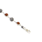 Rudraksha Capping Silver Om Namah Shivaya Silver Bracelet