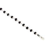 Original Black Rudraksha Silver Bracelet