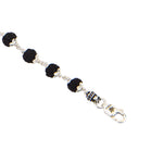 Black Rudraksha Silver Bracelet