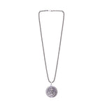 Lord Shankar Silver Pendant with Silver Chain