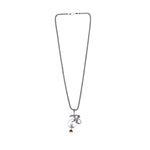 Mahadev Om Chandra Silver Pendant