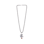 Ganesha Shivling Rudraksha Silver Pendant