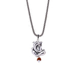 Ganesha Shivling Rudraksha Silver Pendant