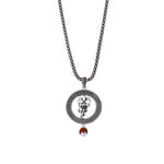 Trishul Rudraksha Silver Pendant
