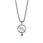Shiva Script Silver Pendant