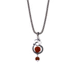 Om Rudraksha Silver Pendant