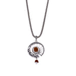 Surya Rudraksha Silver Pendant