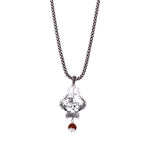 Shiva Trishul Damru with Rudraksha Silver Pendant
