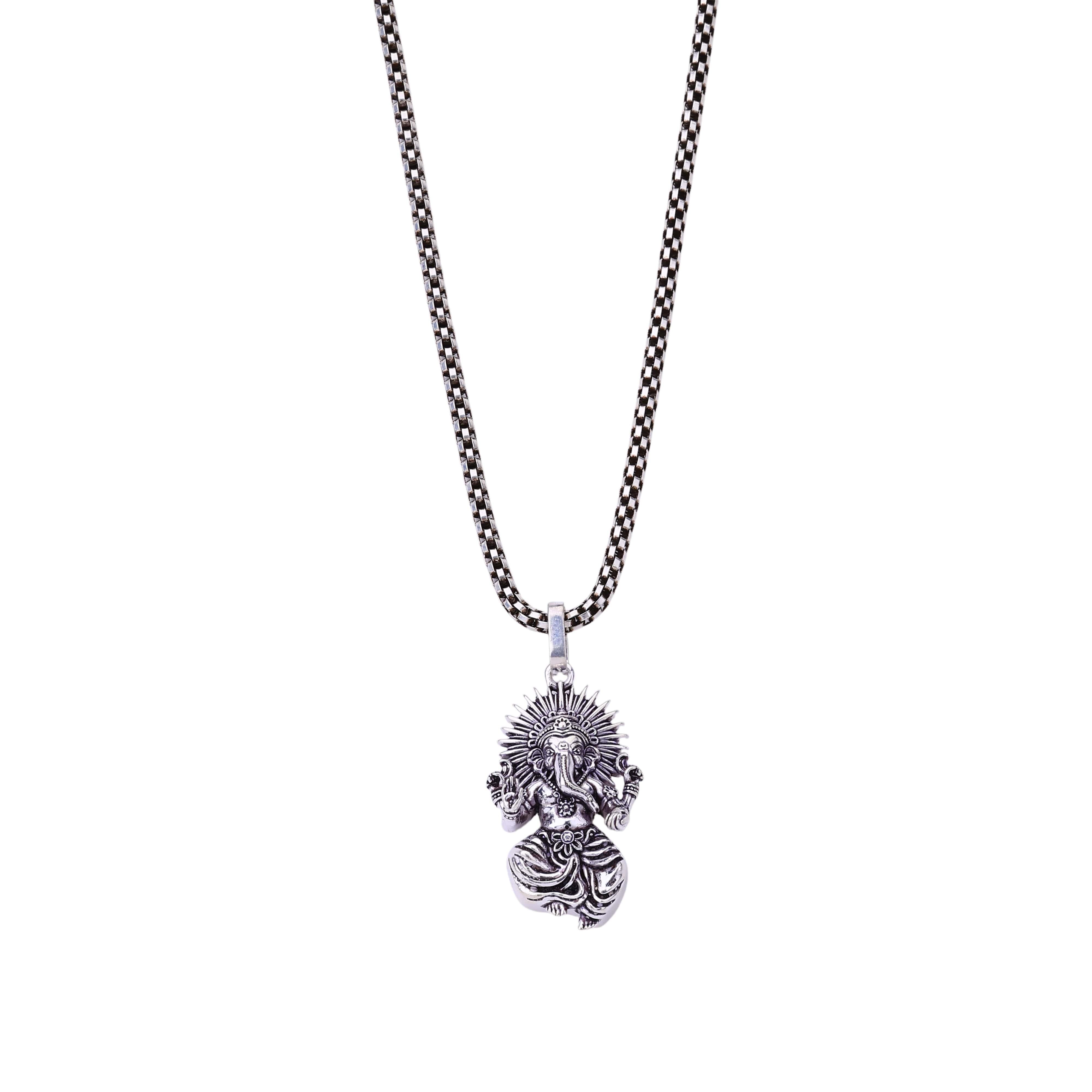 Shree Ganesha Silver Pendant