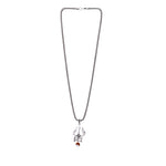 Shiva Trishul Rudraksha Silver Pendant
