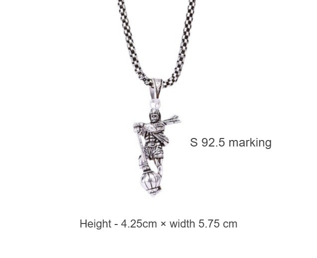 92.5 Silver Lord Hanuman Pendant