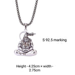 Bajrang Bali Silver Pendant